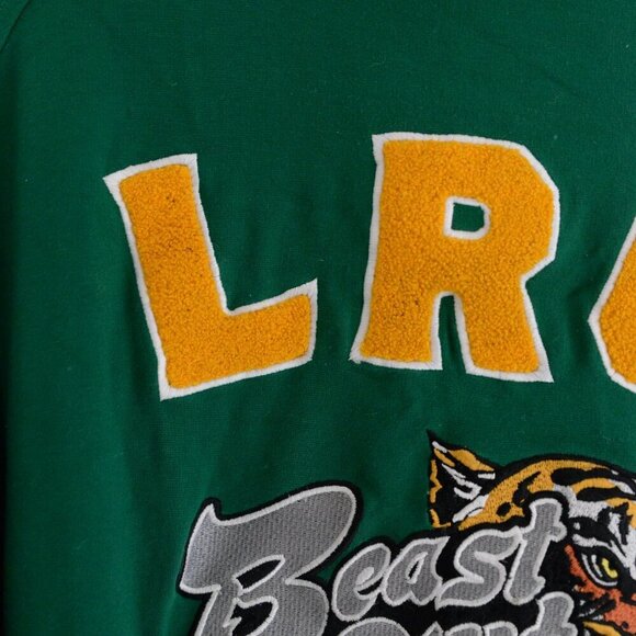LRG Roots And Equipment Green Embroidered Tiger Zip Up Track Jacket 3XL - Picture 13 of 16
